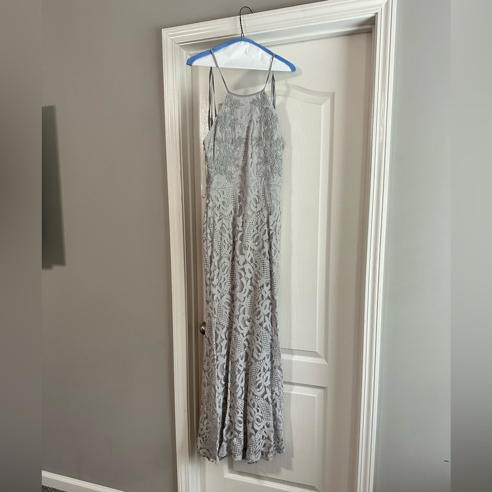 Women’s grey formal dress. Size medium